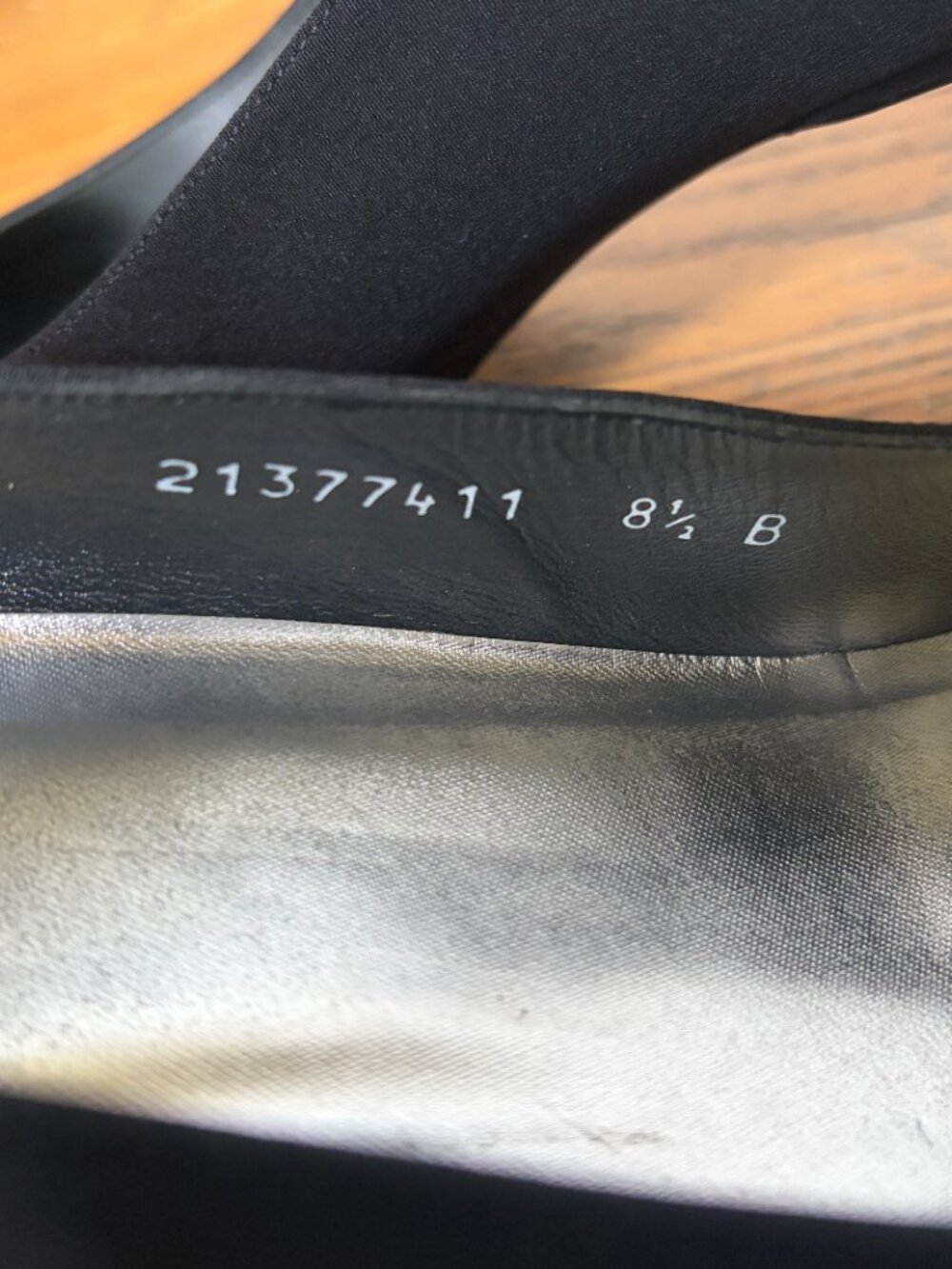 Stuart Weitzman vintage square toe pumps Black Size 8.5 - Picture 6 of 11